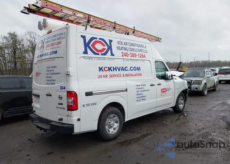 2021 Nissan Nv Cargo Nv3500 Hd Sv High Roof V8 из США, поврежденный, VIN 1N6AF0LYXMN810181